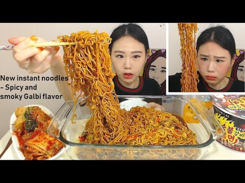 매운 숯불 갈비맛 볶음면 _ 300만 구독자 보..